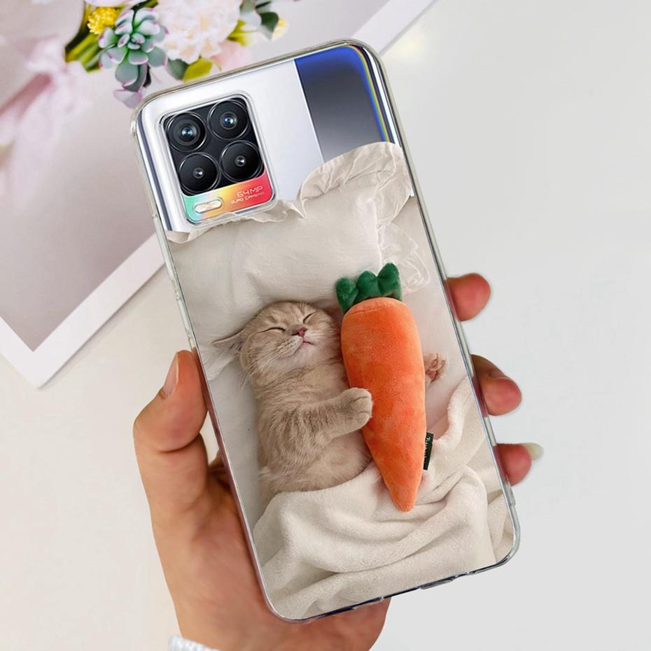 Чехол для Realme 8 4G / Realme 8 Pro / Realme 8 5G Красивые Чехлы для Телефона с Принтом Для Realme8 8Pro Мягкий Силиконовый ТПУ Задняя Крышка