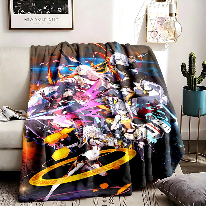 Honkai Impact 3rd Theme Blanket Suitable For The Sofa Camping And Travel Made Of Soft Flannel Material An Ideal Gift For Occasions Such As Birthday