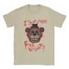 Харадзюку Футболки Five Nights At Freddys для Мужчин Новинка Чистый Хлопок Футболка Круглый Вырез Короткий Рукав Одежда Большого Размера