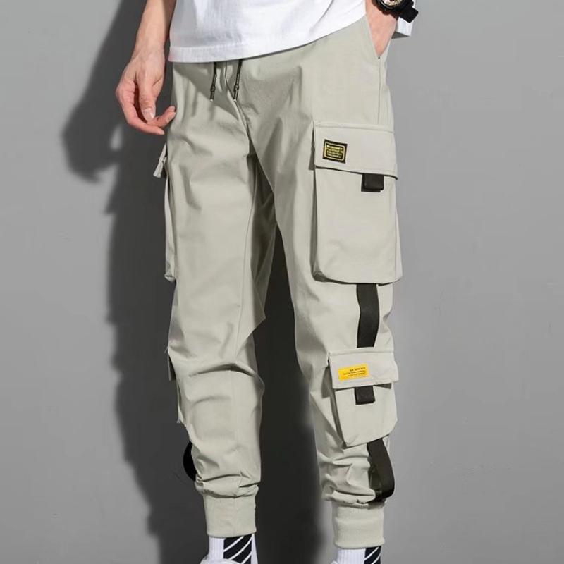 Брюки мужские корейская версия тенденции свободного студенческого девятиточечного повседневного комбинезона