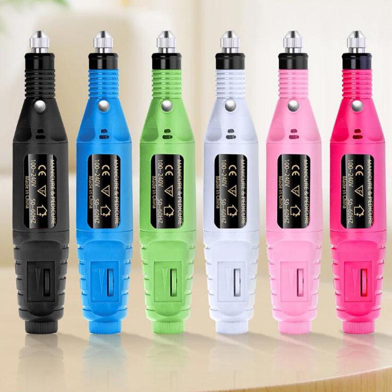 Portable Electric Manicure Art Pen Electric Nail Grinder Nail Efile Nail Drill Pen Manicure Machine Kit Salon Home Use