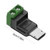 Адаптер Micro USB на безпаечные 2-контактные клеммы для зарядки 5V3A телефонов, планшетов, вентилятора, лампы. Micro USB Male на 2-контактные клеммы