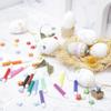12Pcs Simulation Easter Eggs Artificial Bird Decorative White Decoration for Home Party