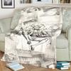 Warm Flannel "ONE PIECE" Blanket Comfortable Print for Sofa, Bed, Bedroom and Travel