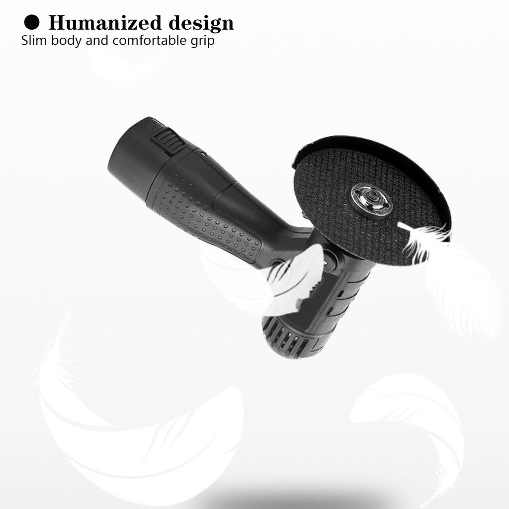 7500mAh Cordless Brushless Angle Grinder Rechargeable Electric Polishing Grinding Metal Cut Tool 110mm Angle Grinder 16.8V 1200W