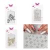20Pcs 3D Nail Charms Butterfly Shape for Women Girls DIY Nail Art Decoration Craft Accessories