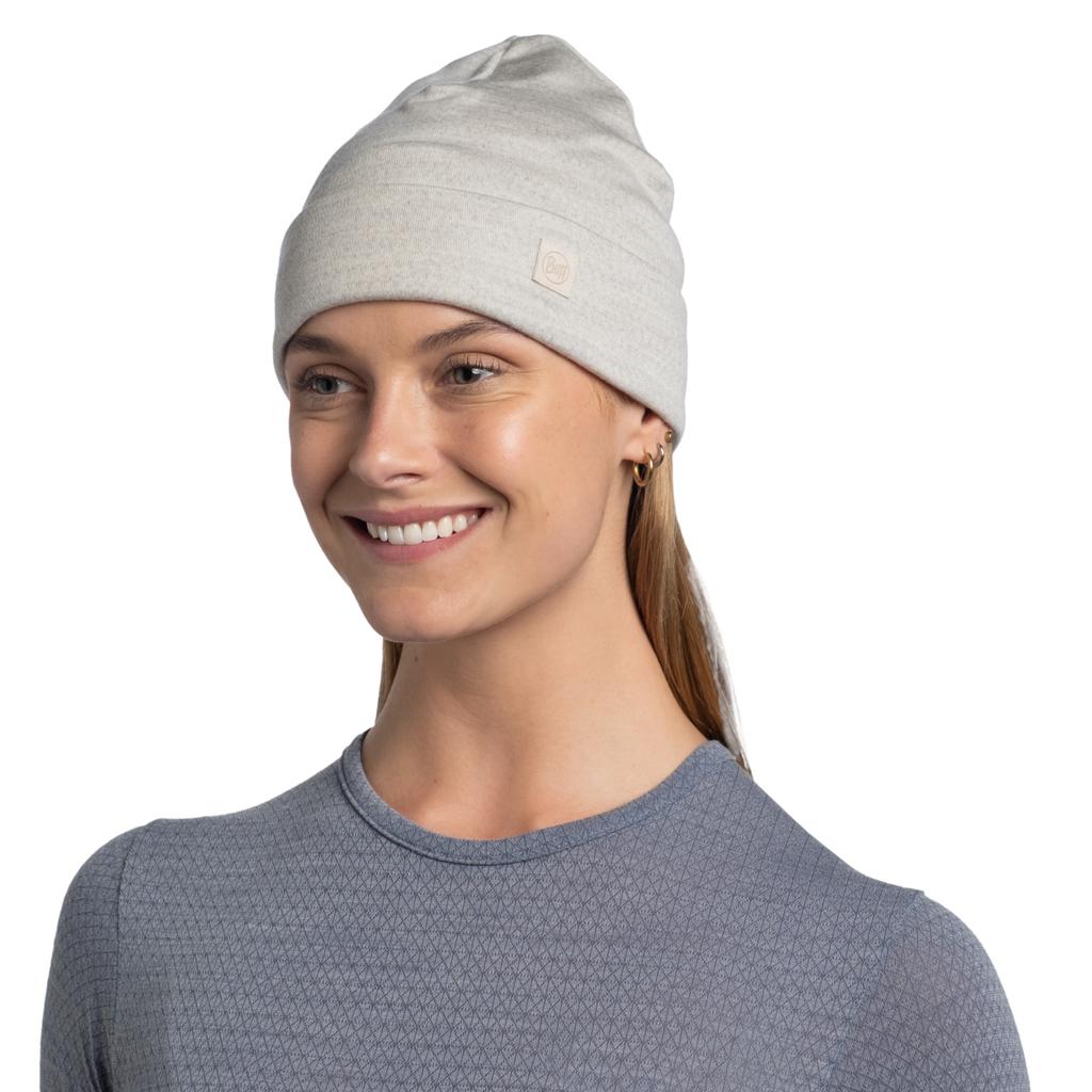 BUFF Merino Heavyweight Beanie, Unisex White Cap