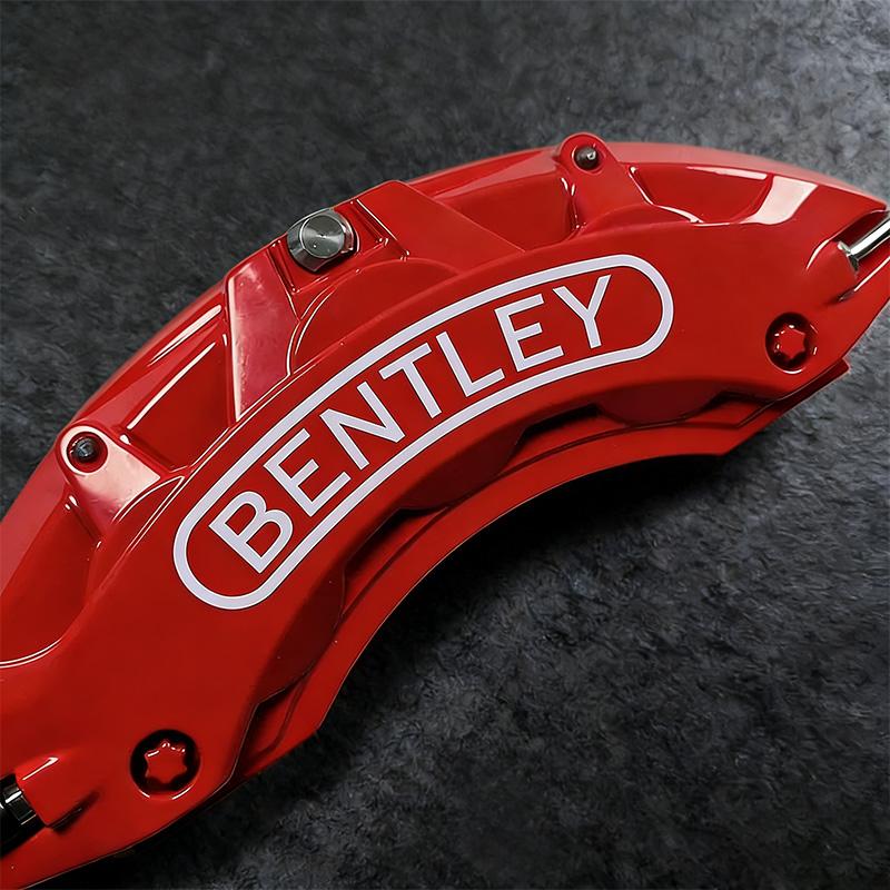 1Set B-Bentley-Y Brake Caliper Sticker Car Logo Brakes Decorative Decal For Bentley Flying Spur Continental GT Bentayga Mulsanne