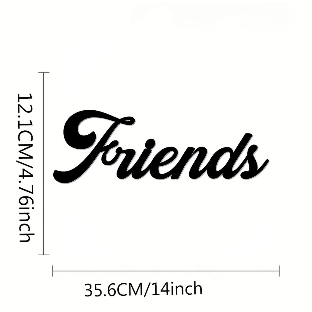 1 шт. Amis Love Wall Art - металлический настенный декор, силуэт из железа, домашний акцент и произведение искусства для стильных интерьеров