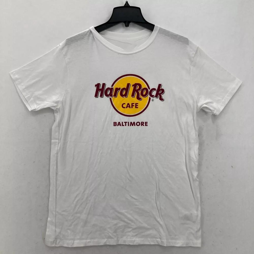 90-е Hard Rock Cafe Подарок Для Фаната Все Размеры Белая Футболка Унисекс Футболка