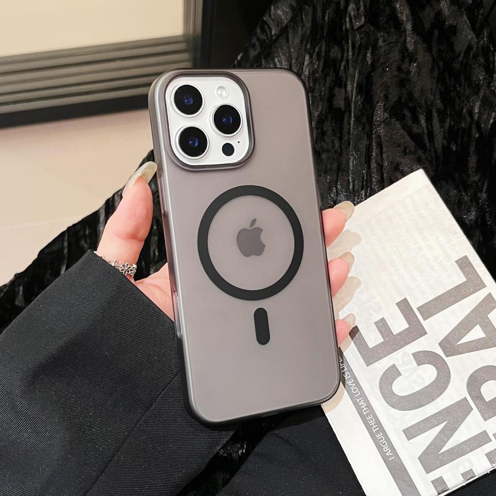 Новый простой магнитный чехол для мобильного телефона Apple 16 Promax для IPhone 15, матовый на ощупь, ПК жесткий чехол