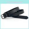 Womens Simple Pu Leather Waist Belt With Alloy Buckle For Office And Casual Styles