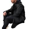 Men Autumn Winter Solid Color Windbreaker Lapel Long Sleeve Double-breasted Pockets Belt Slim Fit Long Coat Streetwear
