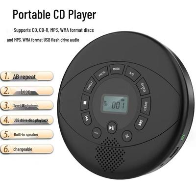 Портативный Bluetooth CD/MP3-плеер с поддержкой USB для изучения английского языка и воспроизведения музыки