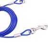 3m/10m Heavy Duty Tie Out Cable Leash with Metal Durable Steel Glue Coating Wire Traction Rope for Dogs Outdoor Cable Steel