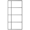 Vidaxl Drzwi Przesuwne, Szkło Esg I Aluminium, 102,5X205 Cm, Czarne
