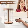 Standing Necklace Holder Jewelry Organizer with Hooks Wooden Base Headband Organizer Display Stand for Girls Necklaces Bracelets