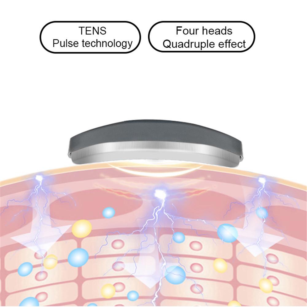 Электрический массажер шейного отдела позвоночника, 6 режимов, 15 передач, шея, плечи, спина, импульсный массаж, автоматический нагрев, облегчение боли, релаксация, перезаряжаемый