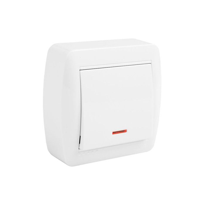 Однополюсный прерыватель с индикатором освещенности Solera [E3-42975]