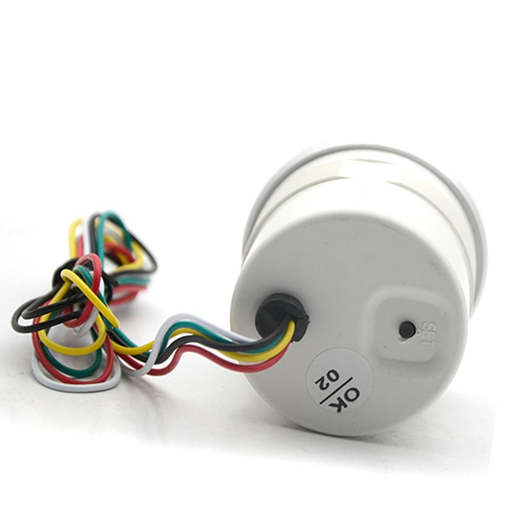 Тахометр с чашкой-держателем для автомобиля, 2 дюйма, 52 мм, 0 ~ 8000 об/мин, синий светодиодный светильник