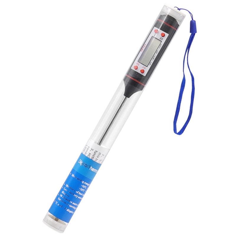 LMETJMA Stainless Steel Probe Cooking Thermometer Baking Temperature Food Liquid Paste Oil Temperature Milk Temperature JT-004