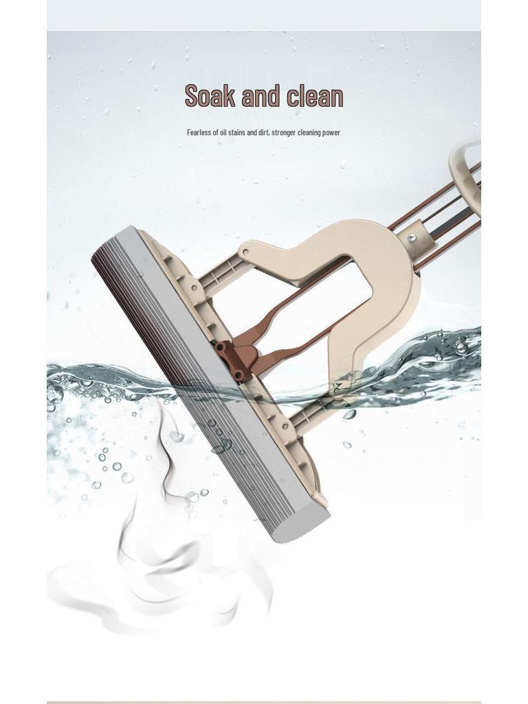 Швабра губчатая PVA складная Totole - Без рук, большая конструкция отжима для легкой уборки