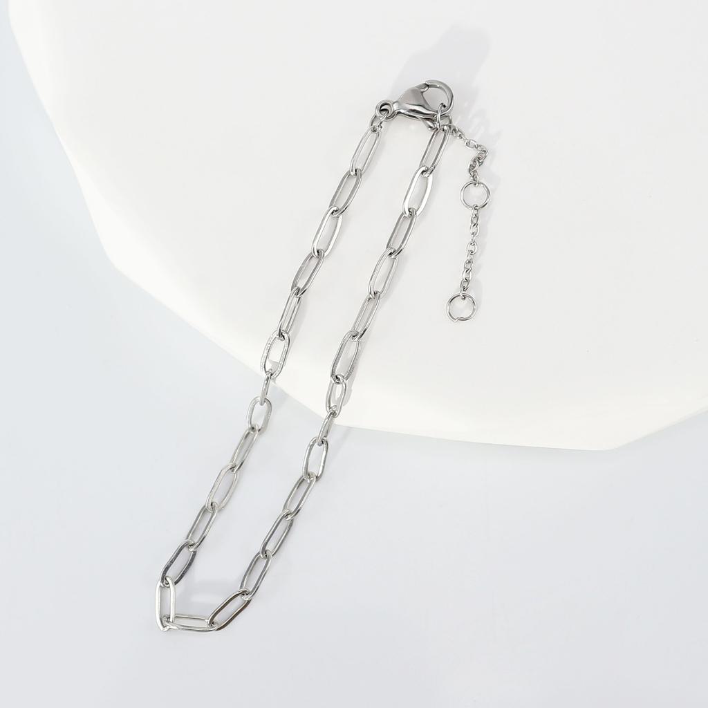 Браслет из титановой стали, женские простые ювелирные изделия, скрепка из нержавеющей стали, модный браслет, ювелирные изделия