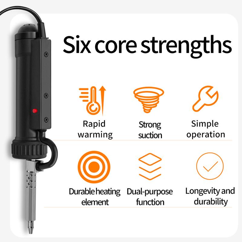 220V 110V Electric Desoldering Pump Suction Tin Vacuum Removal Tool Removal Hand Welding Tools Solder Iron Desolder Gun