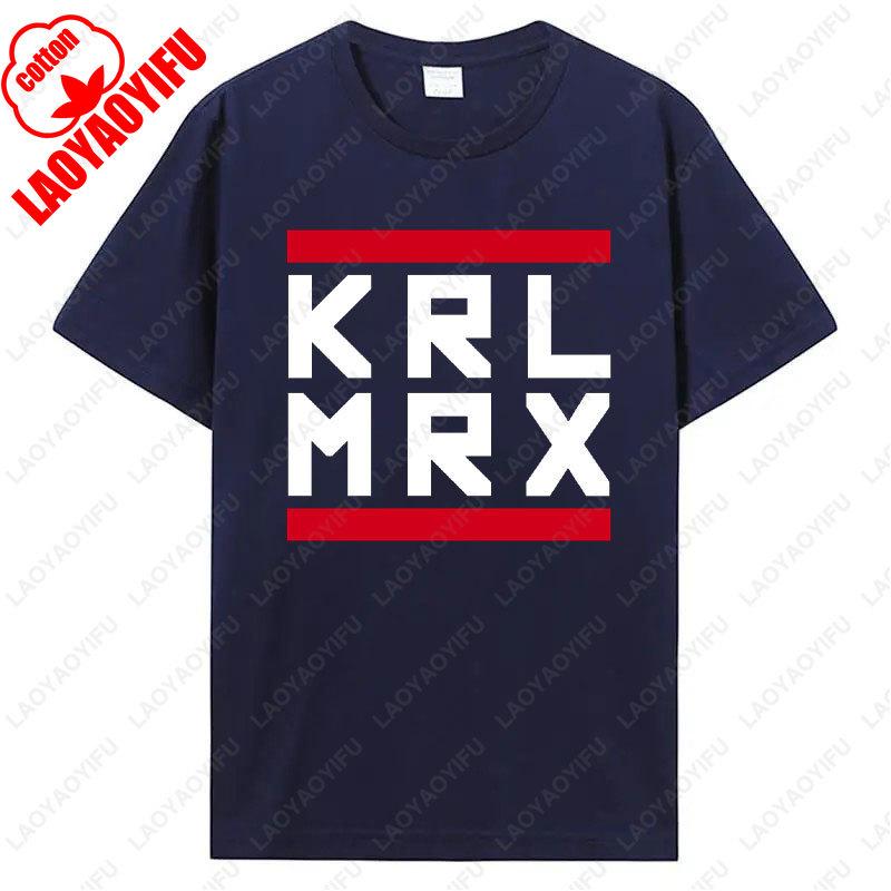 KRL MRX Tshirt Kommun Is Mus So Zialis Mus Marx Revolution Castro Lenin Engels Graphic Tshirts Unisex Cotton Fashion Vintage Tee
