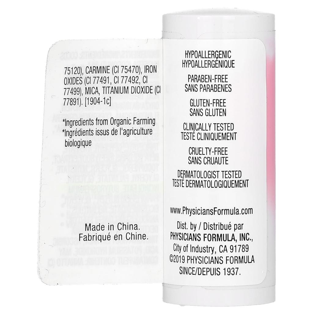 Physicians Formula Organic Wear, тонированный бальзам для губ, оттенок Tickled Pink, 4,3 г (0,15 унции)