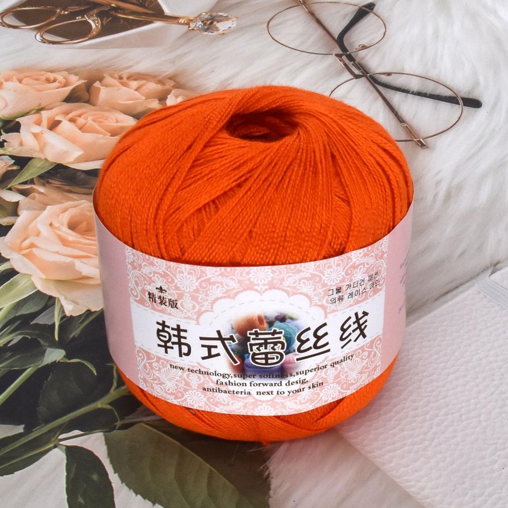 6 шт. 300 г/10,56 унц. Хлопчатобумажная камвольная пряжа Многоцветная Машинная стирка Пряжа для вязания и крючка DIY Пряжа для шалей Амигуруми, Детских пледов Товары для рукоделия