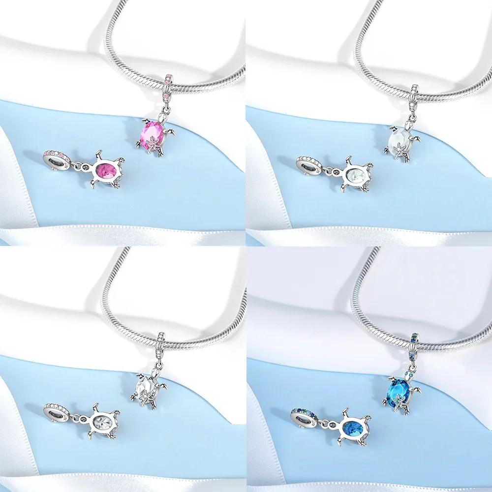 Exquisite Copper Colorful Star Turtle Charm Fit Original Bracelet Women Necklace Jewelry Gift Copper Charm Beads