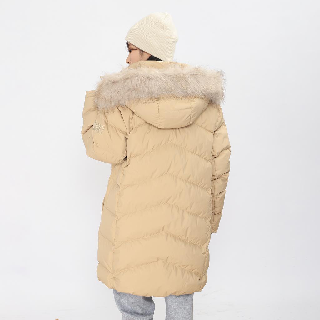 Новый пуховик MLB Унисекс Песочно-коричневый 3ADJEC616-43SAS