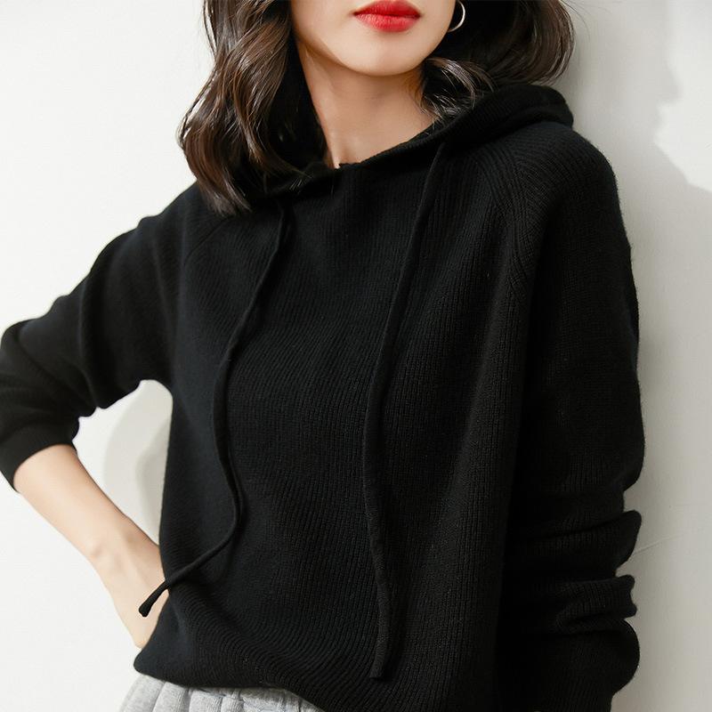 Women S Loose Fit Hooded Sweatshirt Casual Pullover Autumn Winter