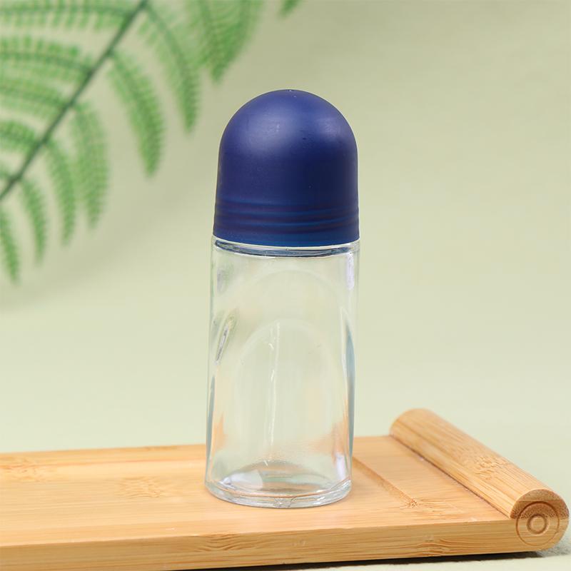 Прозрачные стеклянные флаконы-роллеры 50 мл Очень большой флакон с роликом для парфюмерного масла, образец для теста геля от пота для подмышек, эфирное масло