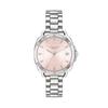 Ремешок из нержавеющей стали, розовый циферблат, женские кварцевые часы 14504156