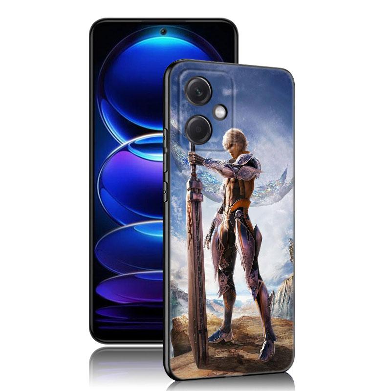 Game Final Fantasy Black Silicone Phone Case For Xiaomi Redmi Note 10 11 11S 12 13 4G 8 9 11T Pro 5G Plus 8T 9S 10S 12S