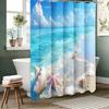 Beach Shells Starfish Bathroom Shower Curtain Waterproof Fabric Bathroom Curtain With 12 Hooks Sunflower Home Deco Free Ship