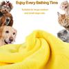 Pet Towel Quick Dry Dog Towel Bath Robe Soft Fiber Absorbent Cat Bath Towel Convenient Pet Cleaning Washcloth Pet Accessories
