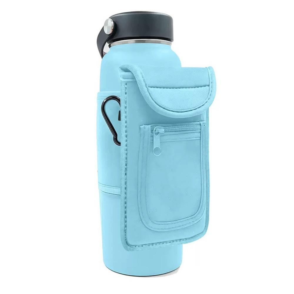 Portable Water Bottle Bag Large Capacity Magnetic Bottle Sleeve Gym Sling Bag  Gym Accessories
