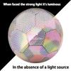 Светоотражающий футбольный мяч Fantecia с блестящим мячом размера 5 для тренировок взрослых, девочек, подростков, насос,
