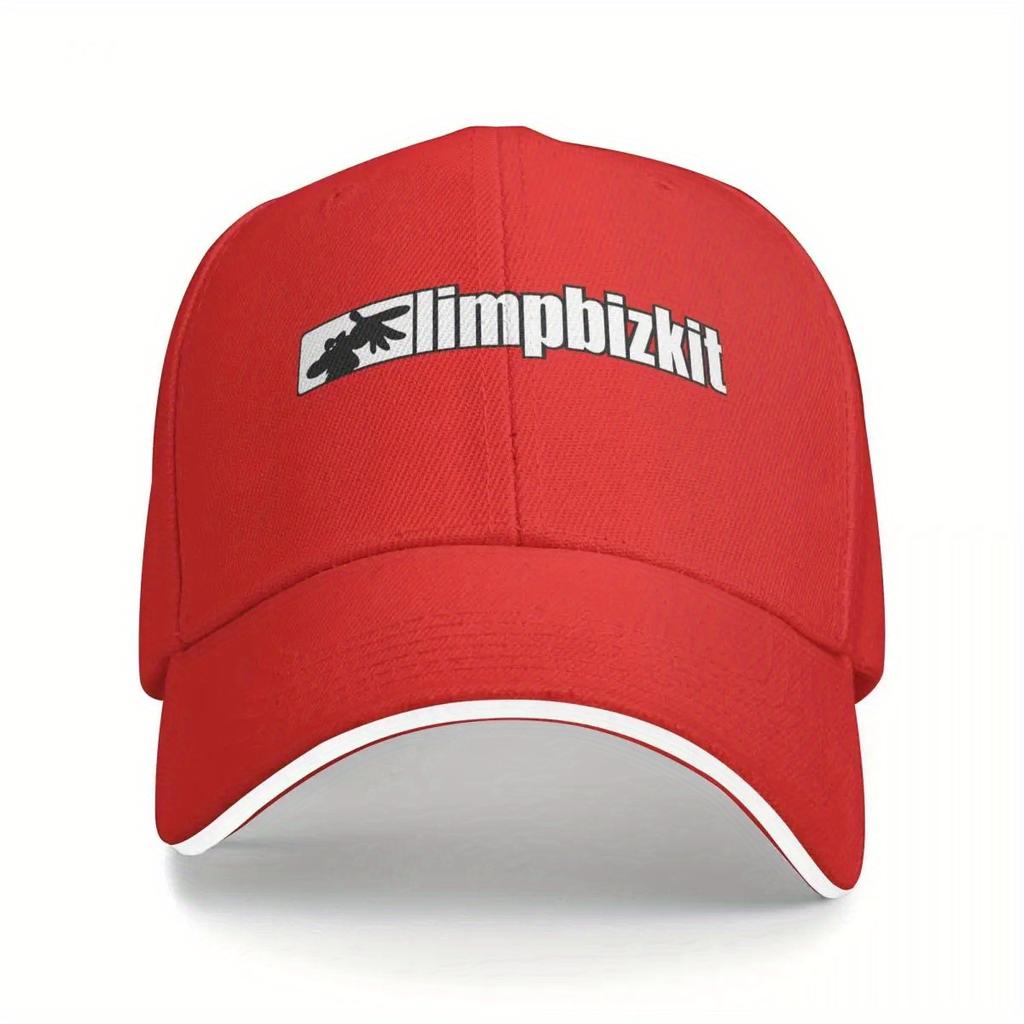 Кепка Snapback Limp Bizkit - Дышащая легкая, черная с белым логотипом и дизайном в виде костей рыбы, машинная стирка, для улицы