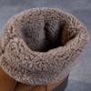 Johnature Зимние сапоги из натуральной кожи с толстой подошвой из нубука и коровьей кожи, теплые женские сапоги до середины голени из плюша