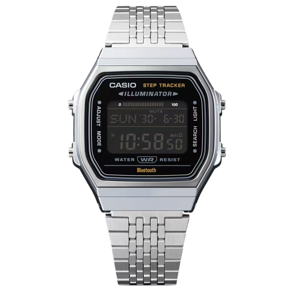 Casio Часы Смартфон Нержавеющая сталь Идеально для Прихода или Входа (Нет коробки) - Мужские и Женские - Подключение, Шагомер, Водонепроницаемый, Цифровой, Сталь