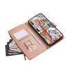 For Xiaomi 15 Case Multi Card Slots Zipper Leather Phone Cover with Shoulder Strap/Wrist Strap