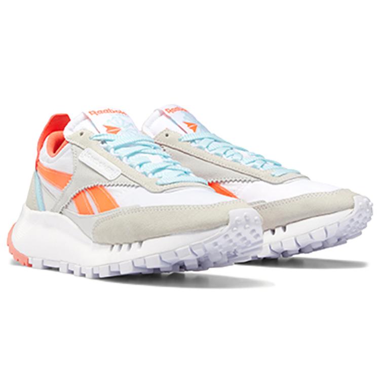 Reebok Женские Classic Leather Legacy 'White Orange Flare' Женские FY7435