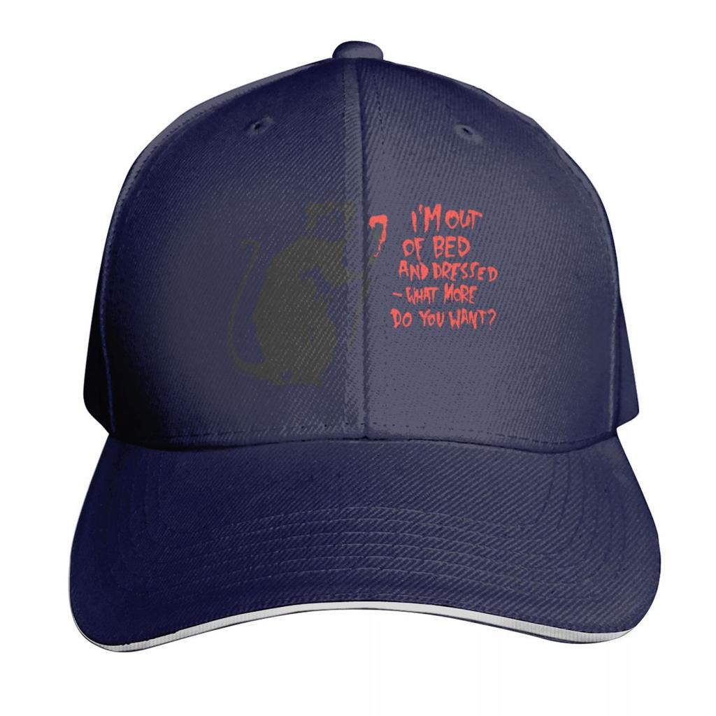 BANKSY Out Of Bed Rat Baseball Cap Military Tactical Cap Hat Baseball Cap Beach western Hat Womens Hats Unisexs