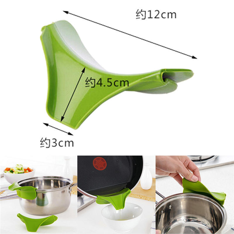 Silicone Slip On Pour Spout Bowls Pots & Pans,Drip Free Easy Pouring Kitchen