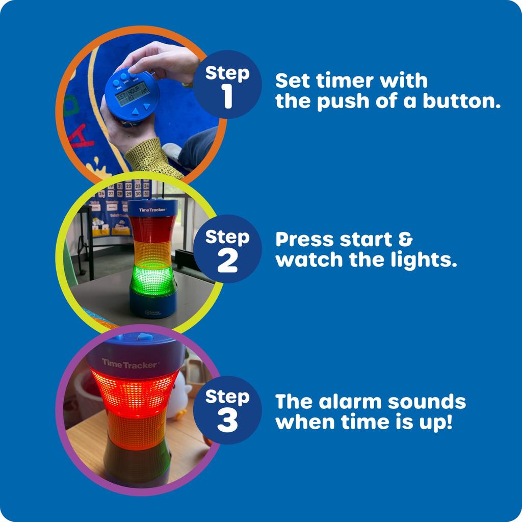 Таймер времени Learning Resources(р) Таймер для класса - Свет и Звук! Классный таймер LER 6900