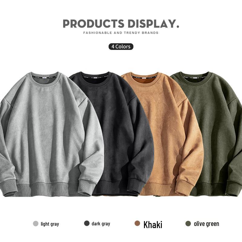 Warrior Men's Heavyweight Suede Crewneck Sweatshirt